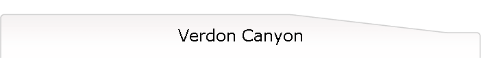 Verdon Canyon